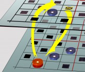 3D checkers on 2 boards 3D checkers on 2 boards