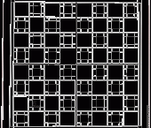 Top Board Level 'A' 3D Chess, Checker board that's mostly clear for the top board.